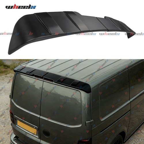 Rear roof spoiler matte black - rear,