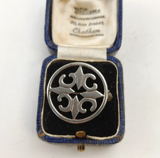 Vintage Scottish Silver St Magnus Cross Brooch by Malcolm Gray Ortak