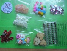 CLEAROUT JOB LOT  10 SMALL  X PACKS OF CARD MAKING EMBELLISHMENTS.  (SET 1 )