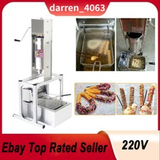 5L Commercial Electric Vertical Spanish Donut Churros Fryer Maker Machine 220V