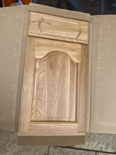 Solid medium oak kitchen door - solid,