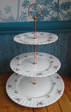 3 tier XL china cake stand