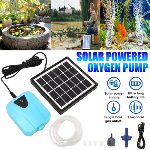 Solar power oxygenator pond - solar,