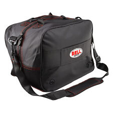 Bell Race Rally Motorcycle Helmet Bag Leather Rubber Construction - In Black