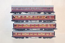 DAPOL GRAHAM FARISH N GAUGE 4 x BR MAROON HAWKSFORD COMPOSITE & BRAKE COACH om