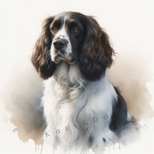 SPRINGER SPANIEL Watercolour
