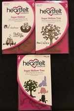 Sugar Hollow Tree owls nest Heartfelt Creations cling rubber stamp & die set