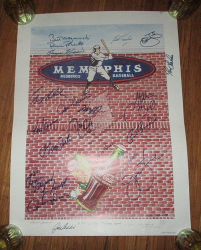 Memphis redbirds signed print - memphis,