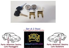 SET 2 Door Lock Cylinder Front