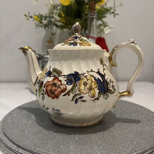 Vintage sadler teapot floral - vintage,