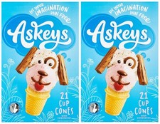 Askey's Cup Ice Cream Cones 21 - 2 Pack