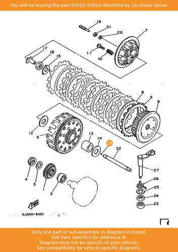 Yamaha ball 93515 32029 - 93515-32029, oem