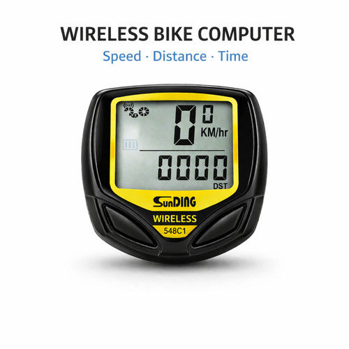 Wireless bike computer lcd - wireless,