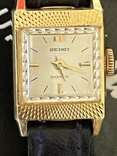 Vintage Seiko Diashock Gold Plated ladies Manual Wind Watch 17 Jewels