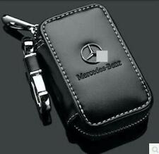 New Remote Key Case Cover Holder Leather Carac Key Chain Keyring For Mercedes-Be