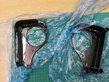 Pair BSA A7 A10 front engine motor mount brackets - powder coated ready to fit