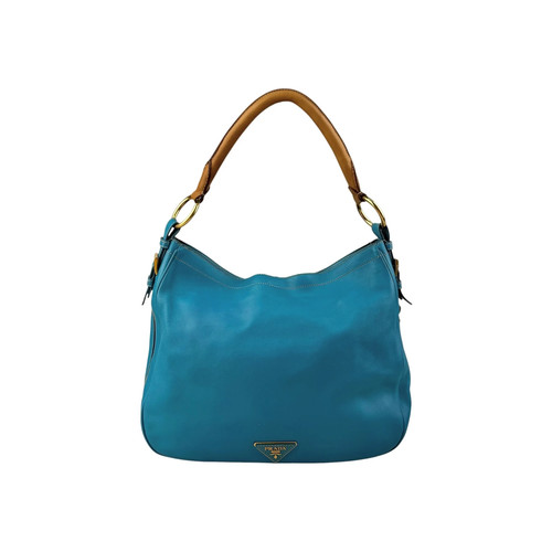 Prada blue cervo leather - prada,