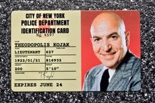 Kojack Novelty ID MADE ON METAL/ALUMINUM