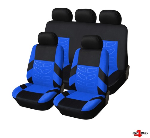 Car seat covers blue full - car,