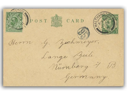 1911 coronation fdc postcard - fdc,