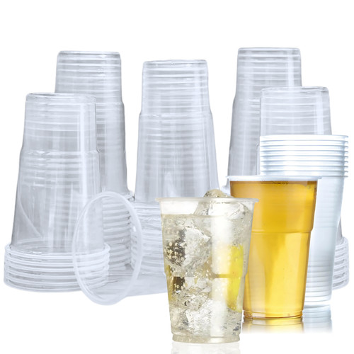 Plastic glasses half - plastic,