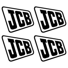 JCB old sticker decal excavator 4 pieces pieces