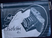 #A0847-Antique Agfa Isolette 4.5 Booklet, Brochure
