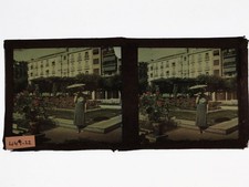 Colour Autochrome Stereoview Of Costa Brava Spain c1913 