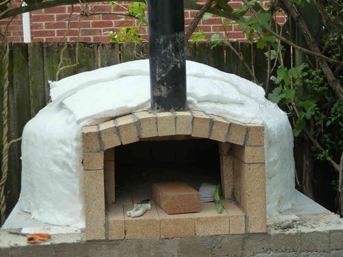 Wood fired pizza oven kit - fired,