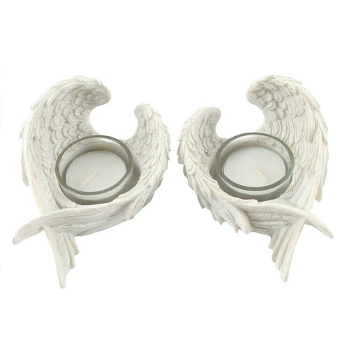 Angel wing candle - candle, holder