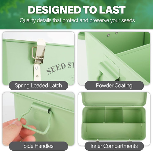 Seed storage box organiser - storage,