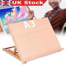 Adjustable Wooden Art Drawing Board Wood Desk Canvas Workstation Sketch Easel UK