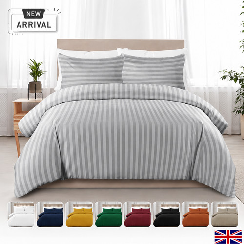 Luxury egyptian stripe duvet - stripe,