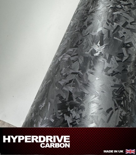 Carbon fibre vinyl wrap - carbon, forged