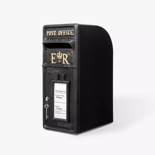 Post box black design - box,