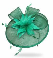 Women Flower Feather Hair Hat