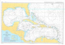 4400 North Atlantic Ocean The West Indies Chart Map Maritime Nautical Admiralty