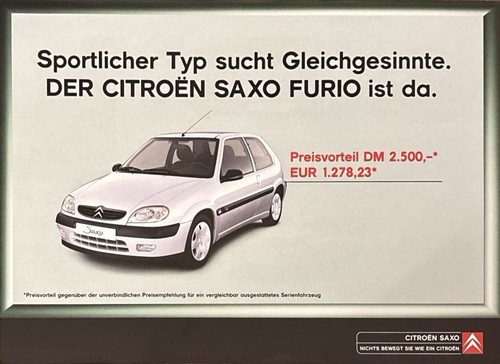 Citroen saxo furio brochure - furio,