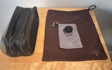 Vintage Mulberry Crocodile Skin Affect Wash Bag Twin Zips And Leather Nourisher