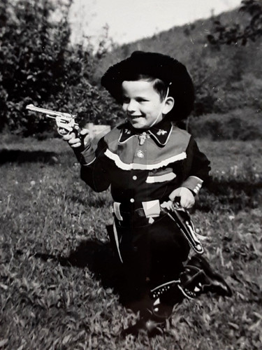 Boy black cowboy - boy,