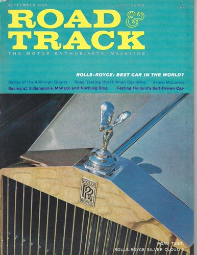 1960 sep road track magazine - track,