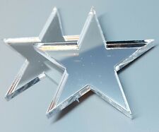 Star Shape Mirror Shatterproof Acrylic Perspex Sizes 1.5 cm to 30 cm, 3 mm Thick