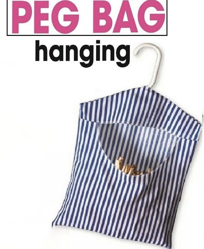 Hanging fabric peg bag clothes - bag,