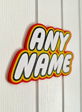 Lego themed bedroom door sign