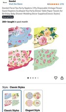 Floral Tea Party Napkins 3 Ply