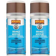 Hycote Colour Spray Paint  Ford Roman Bronze (Metallic) 150ml Fast Drying x2