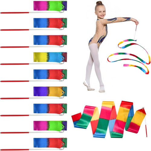 9pcs silk gymnastics ribbons - gymnastics,