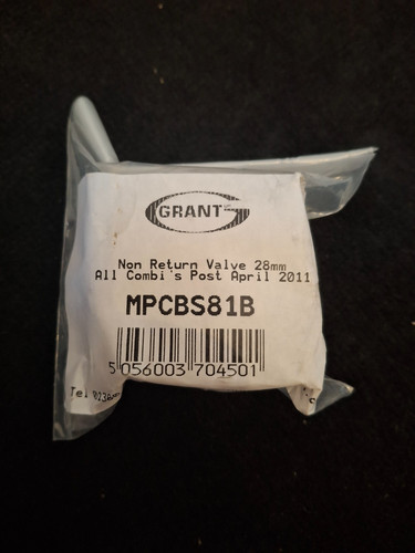 Grant non return valve - grant,
