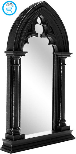 Gothic cathedral arch - cathedral, mirror