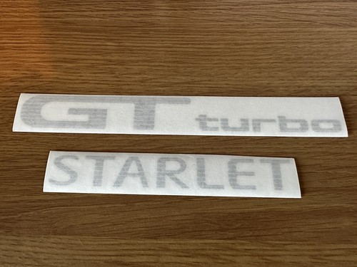 Starlet turbo rear sticker - rear,